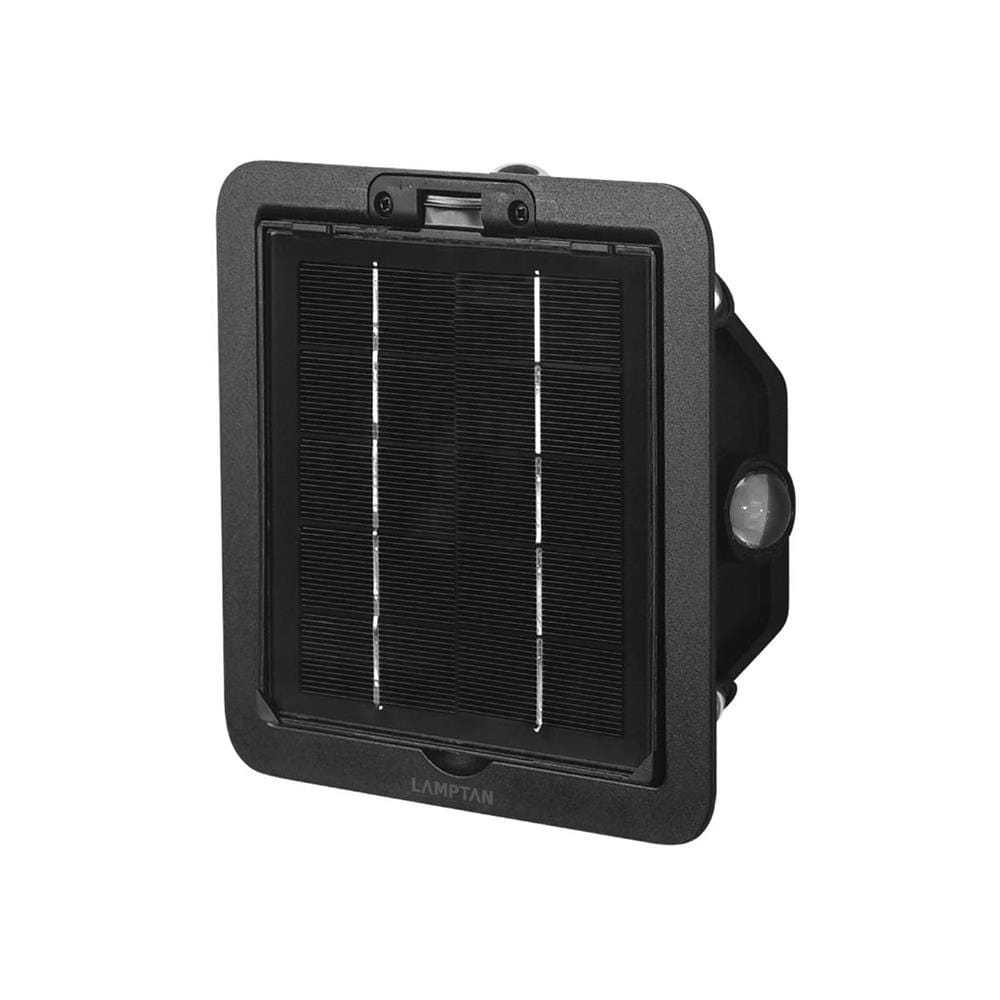 ไฟผนังภายนอก SOLAR LAMPTAN QUADLUX 9 วัตต์ WARM WHITE สีดำ