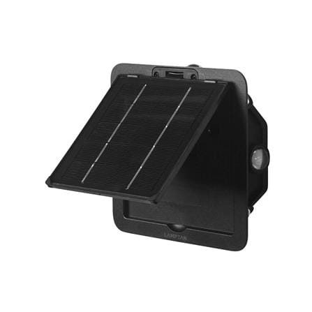 ไฟผนังภายนอก SOLAR LAMPTAN QUADLUX 9 วัตต์ WARM WHITE สีดำ_0