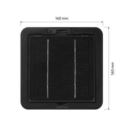 ไฟผนังภายนอก SOLAR LAMPTAN QUADLUX 9 วัตต์ WARM WHITE สีดำ_10