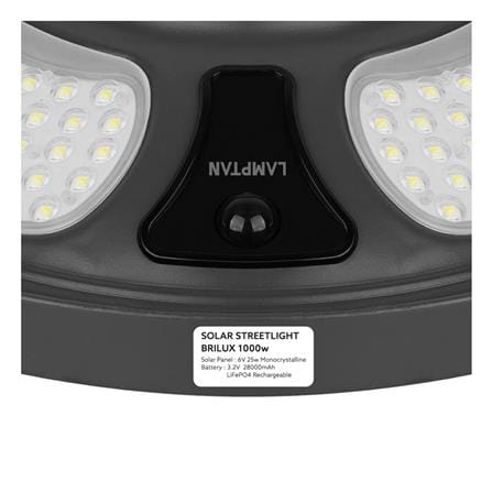 ไฟสนาม SOLAR LAMPTAN BRILUX-2 1000 วัตต์ DAYLIGHT สีดำ_6