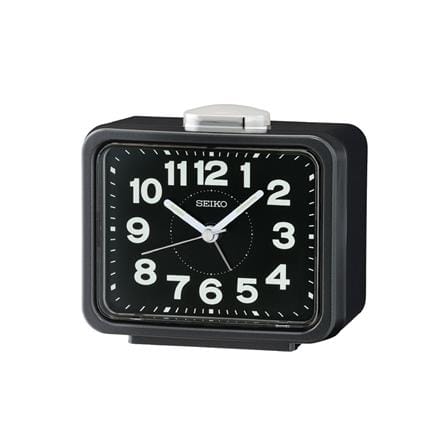 นาฬิกาปลุก SEIKO CLOCKS QHK062K 3.3X4.2 นิ้ว สีดำ_0