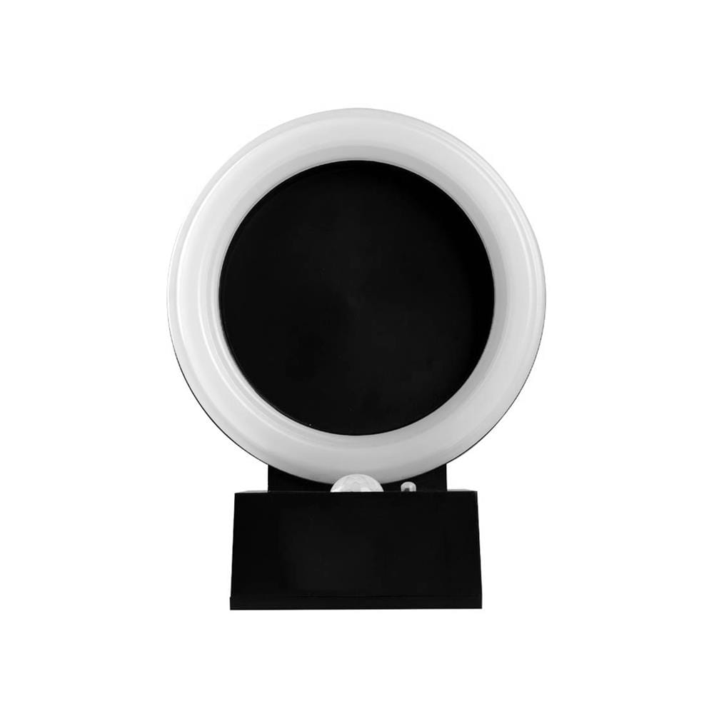 ไฟผนังภายนอก SOLAR LAMPTAN RING 10 วัตต์ WARM WHITE สีดำ/ขาว