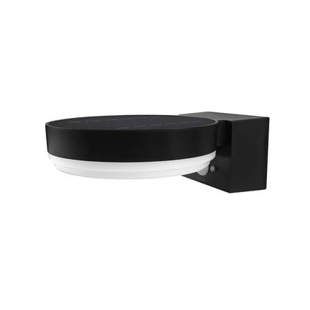 ไฟผนังภายนอก SOLAR LAMPTAN RING 10 วัตต์ WARM WHITE สีดำ/ขาว_3