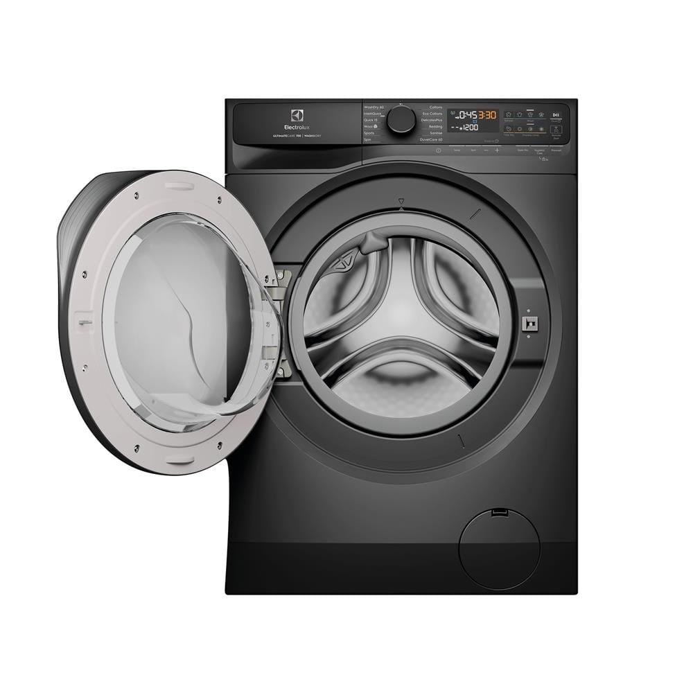 เครื่องซักอบผ้าฝาหน้าพร้อมขาตั้ง ELECTROLUX EWW1343R7SC 13/9 กก. 1400RPM อินเวอร์เตอร์ สีเทาเข้ม