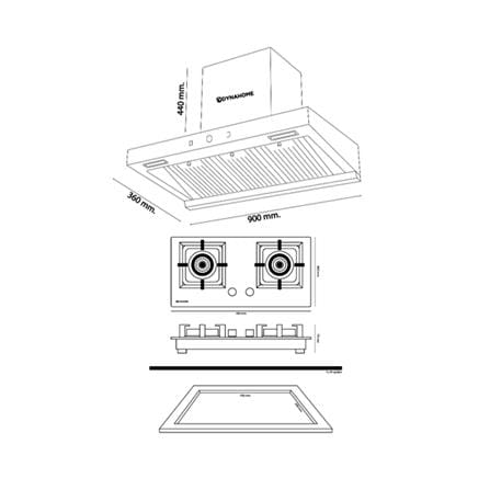 เตาฝัง+เครื่องดูดควัน DYNA HOME DH-403-9S+DH-200SJF_8
