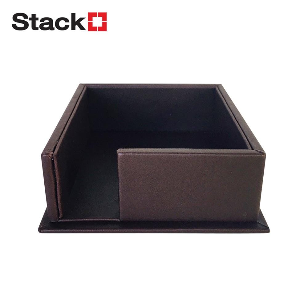 ที่ใส่กระดาษโน๊ต STACKO 12X12X4.5 ซม. สีน้ำตาล