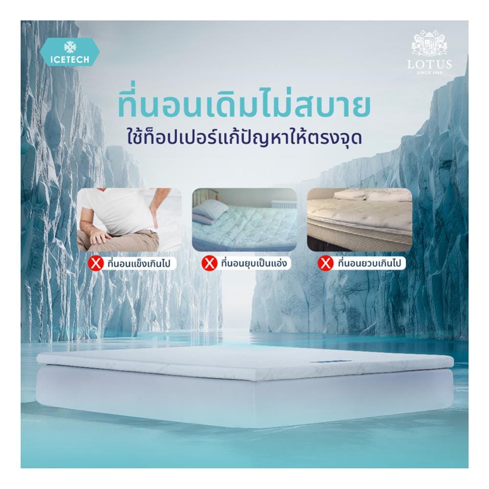 แผ่นรองนอน 3.5 ฟุต LOTUS REGIS I