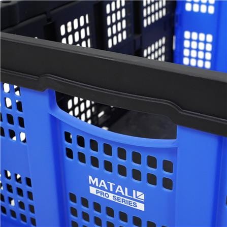 ตะกร้ารถเข็นอเนกประสงค์พับได้ MATALL PRO BA-002 สีน้ำเงิน-ดำ_6