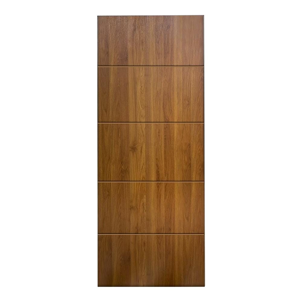 ประตูห้องน้ำ UPVC ไม่เจาะลูกบิด MT IUP-005 70x200 ซม. สีไม้สัก