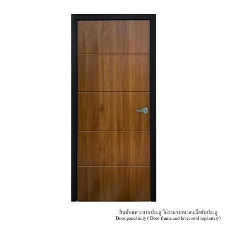 ประตูห้องน้ำ UPVC ไม่เจาะลูกบิด MT IUP-005 70x200 ซม. สีไม้สัก_2