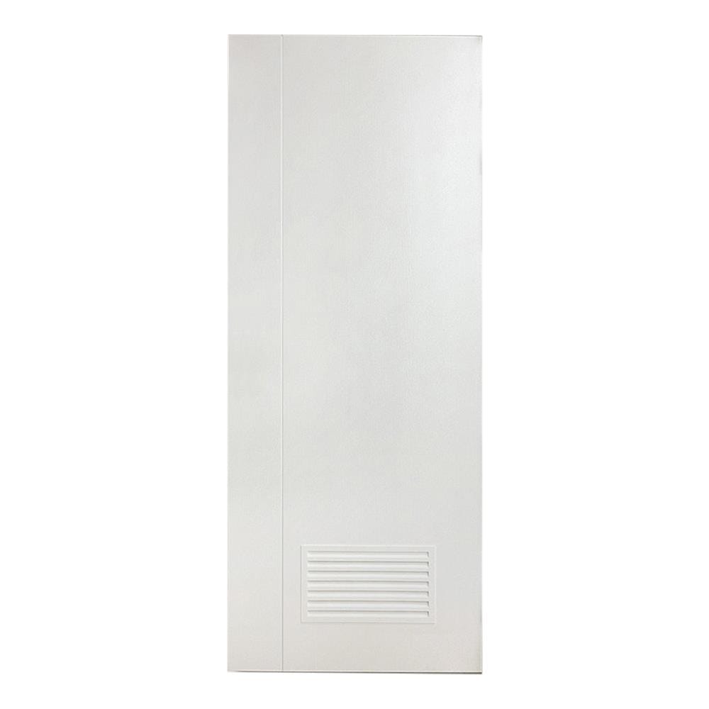 ประตูห้องน้ำ UPVC ไม่เจาะลูกบิด MT IUP-003D 80x200 ซม. สีขาวลายไม้