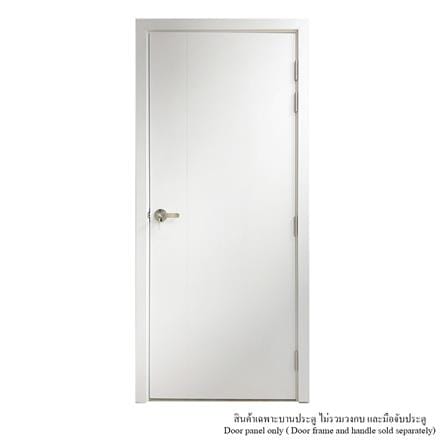 ประตูห้องน้ำ UPVC ไม่เจาะลูกบิด MT IUP-003 70x200 ซม. สีขาวลายไม้_2