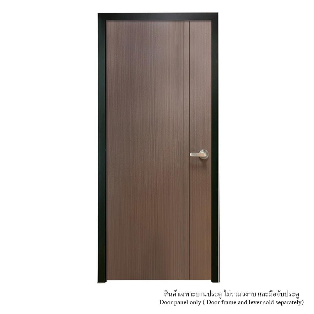 ประตูห้องน้ำ UPVC ไม่เจาะลูกบิด MT IUP-006 70x200 ซม. สี BURMA