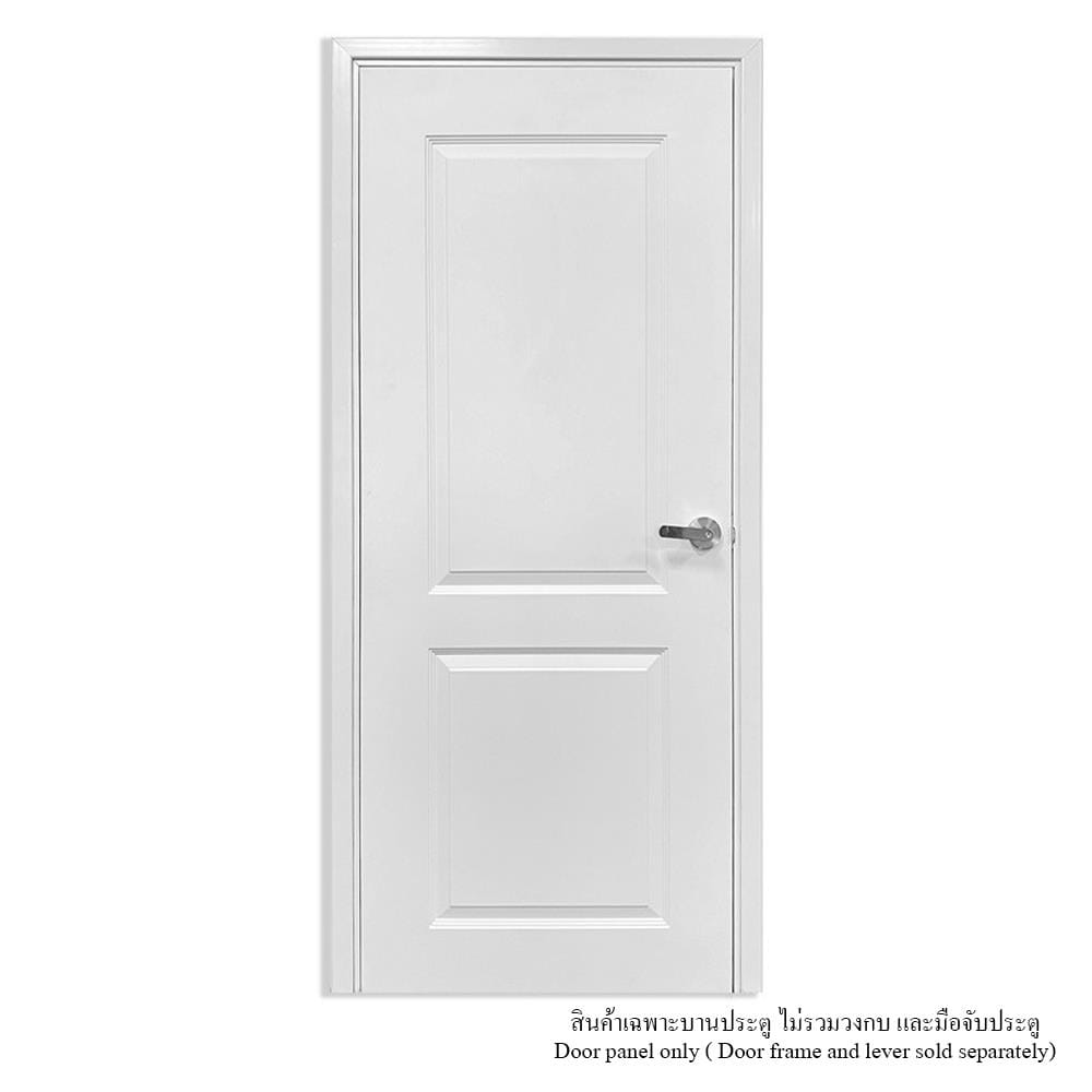 ประตูภายใน UPVC ไม่เจาะลูกบิด MT CL-003 80x200 ซม. สีขาวลายไม้