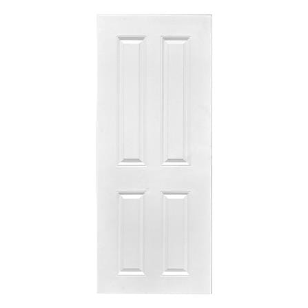 ประตูภายใน UPVC ไม่เจาะลูกบิด MT CL-001 80x200 ซม. สีขาวลายไม้_0
