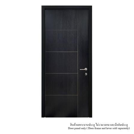 ประตูภายใน UPVC ไม่เจาะลูกบิด MT IUP-002 80x200 ซม. สี BLACK ASH_2