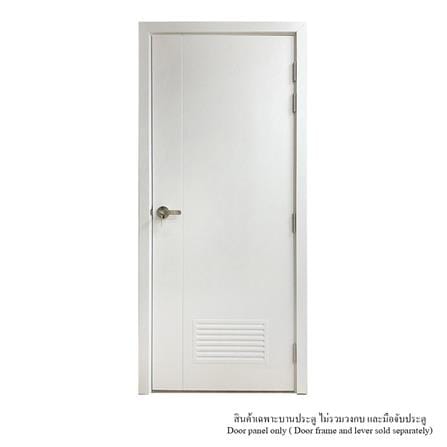 ประตูห้องน้ำ UPVC ไม่เจาะลูกบิด MT IUP-003D 70x200 ซม. สีขาวลายไม้_2