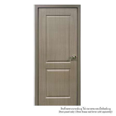 ประตูภายใน UPVC ไม่เจาะลูกบิด MT CL-003 80x200 ซม. สี BROWN OAK_2