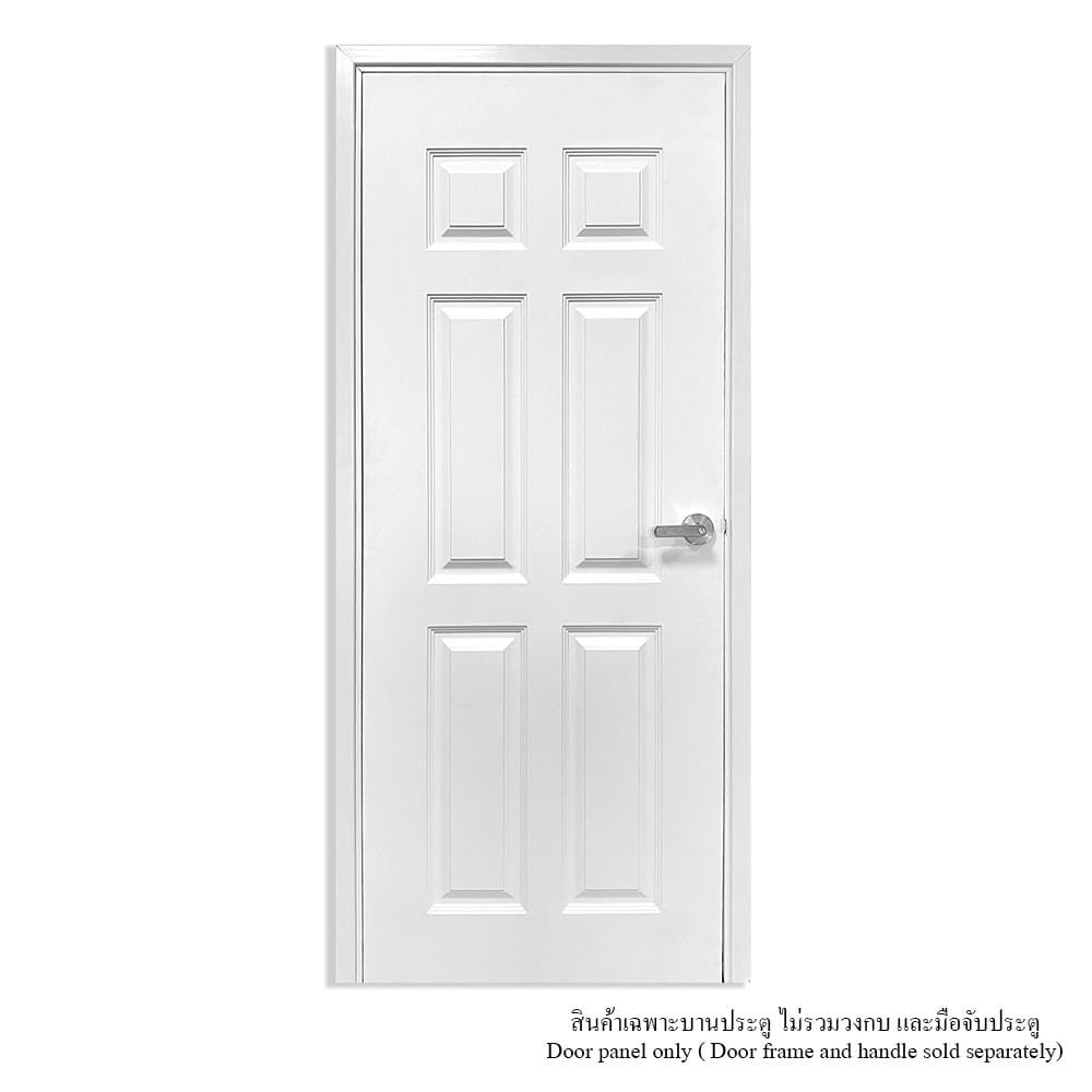 ประตูภายใน UPVC ไม่เจาะลูกบิด MT CL-002 80x200 ซม. สีขาวลายไม้