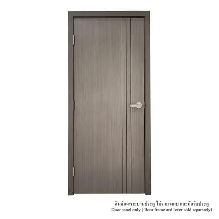 ประตูภายใน UPVC ไม่เจาะลูกบิด MT IUP-004 80x200 ซม. สี BROWN OAK_2