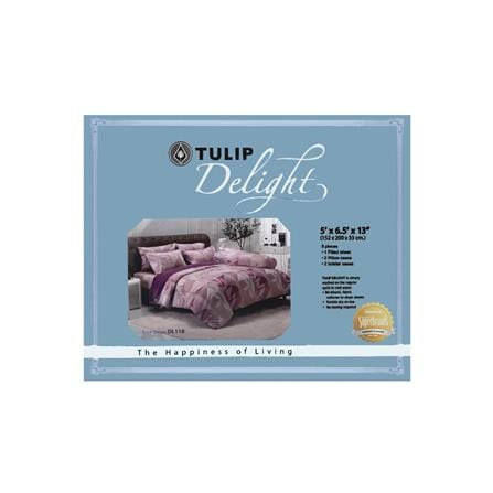 ชุดผ้าปูที่นอน 5 ฟุต 5 ชิ้น TULIP DELIGHT 60013-DL118_3