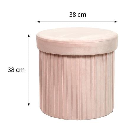 สตูล FURDINI PLEAT สีชมพู_7