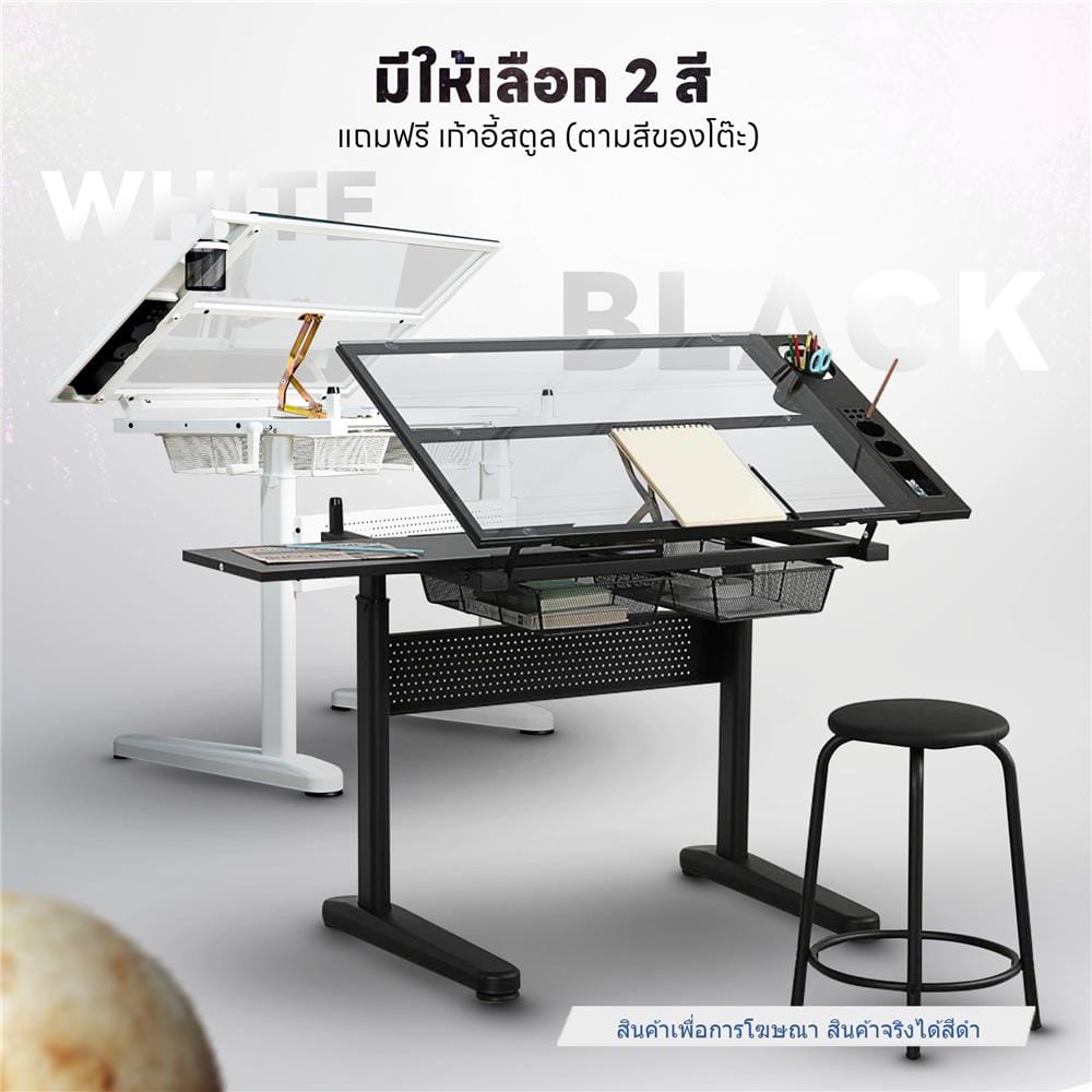 โต๊ะทำงาน DESKSPACE N DESK1 BLACK 90 ซม. สีดำ