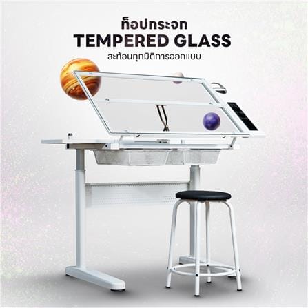 โต๊ะทำงาน DESKSPACE N DESK1 BLACK 90 ซม. สีดำ_6