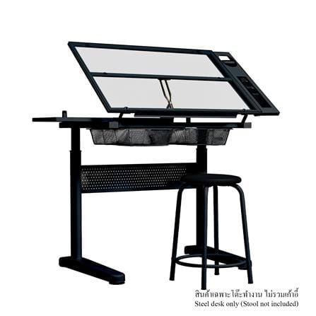 โต๊ะทำงาน DESKSPACE N DESK1 BLACK 90 ซม. สีดำ_4
