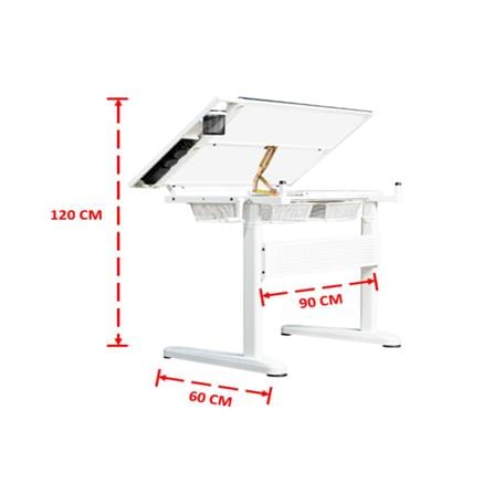 โต๊ะทำงาน DESKSPACE N DESK1 WHITE 90 ซม. สีขาว_13