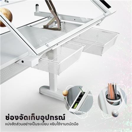 โต๊ะทำงาน DESKSPACE N DESK1 WHITE 90 ซม. สีขาว_12