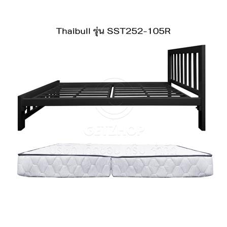 เตียงเหล็ก 3.5 ฟุต THAIBULL SST252-105R สีดำ_4