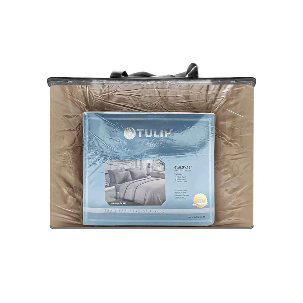 ชุดผ้าปูที่นอน 6 ฟุต 6 ชิ้น TULIP DELIGHT 60239-DL583