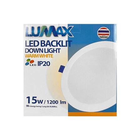 ดาวน์ไลท์ LED LUMAX BLACKLIT 5.7 นิ้ว 15 วัตต์ WARM WHITE สีขาว_3