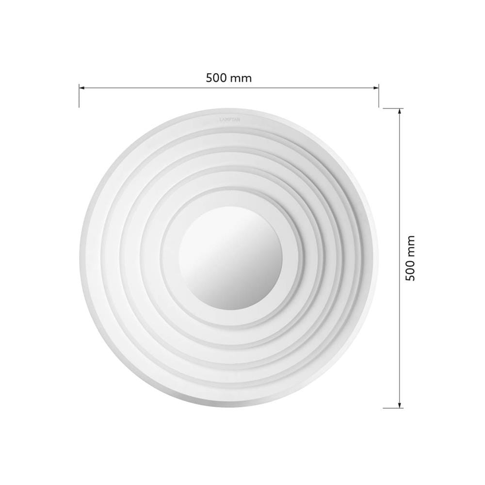 ไฟเพดาน LED LAMPTAN LAYER 19.6 นิ้ว 36 วัตต์ DAYLIGHT/COOL WHITE/WARM WHITE สีขาว