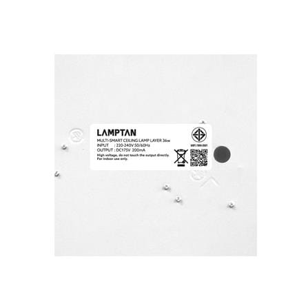 ไฟเพดาน LED LAMPTAN LAYER 19.6 นิ้ว 36 วัตต์ DAYLIGHT/COOL WHITE/WARM WHITE สีขาว_8