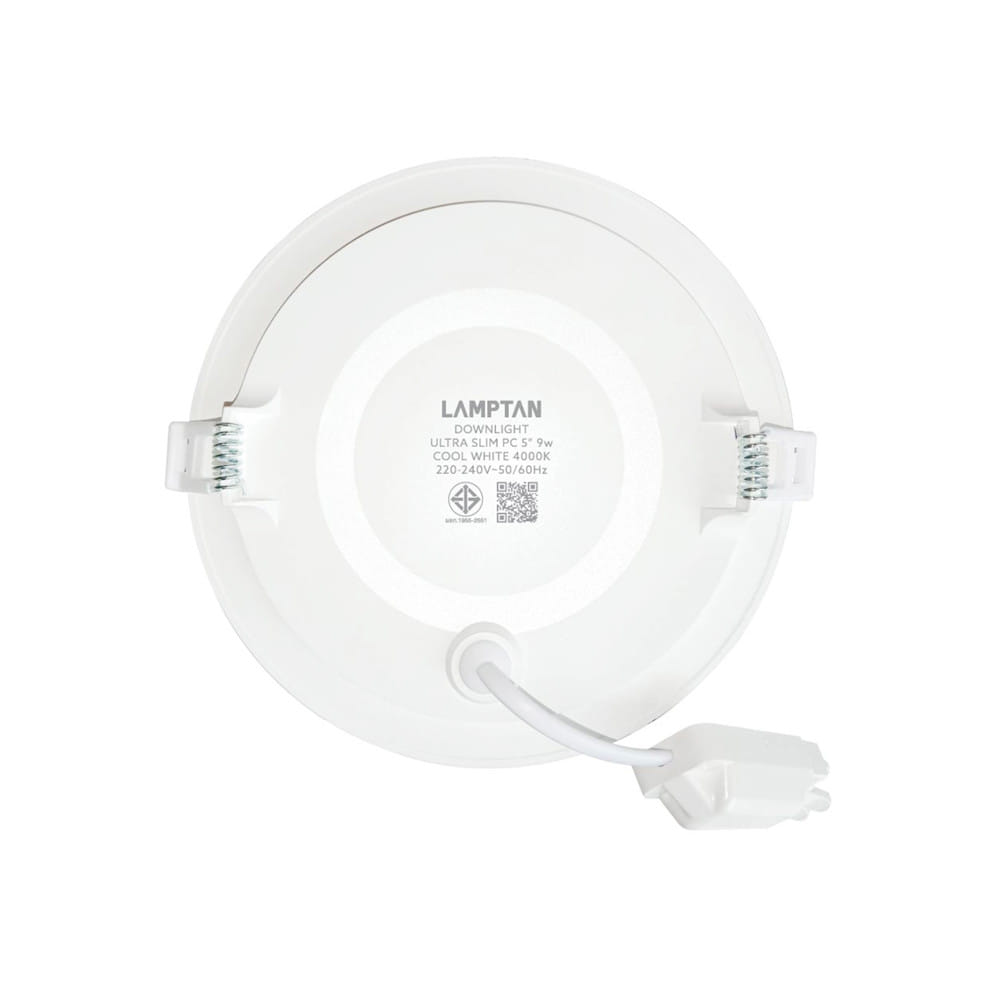 ดาวน์ไลท์ LED LAMPTAN ULTRA SLIM PC 5 นิ้ว 9 วัตต์ COOL WHITE สีขาว