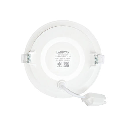 ดาวน์ไลท์ LED LAMPTAN ULTRA SLIM PC 5 นิ้ว 9 วัตต์ COOL WHITE สีขาว_1