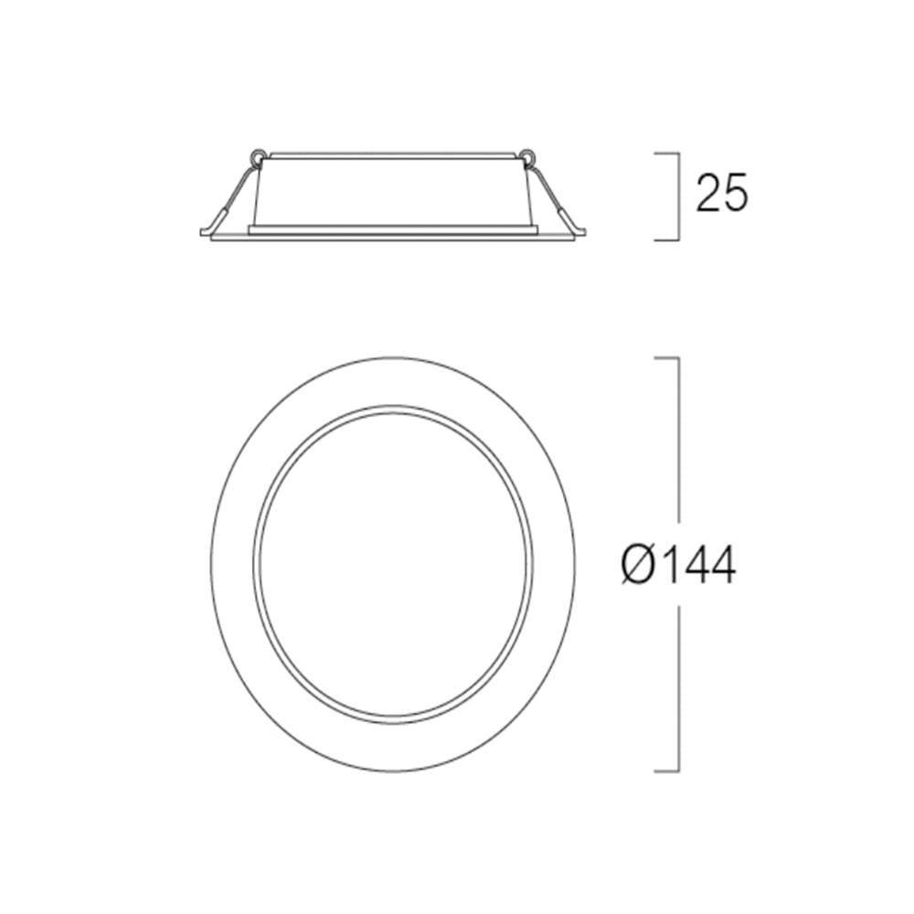 ดาวน์ไลท์ LED LUMAX BLACKLIT 4.7 นิ้ว 12 วัตต์ COOL WHITE สีขาว