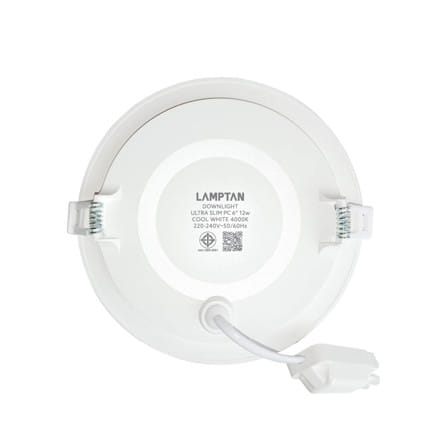 ดาวน์ไลท์ LED LAMPTAN ULTRA SLIM PC 6 นิ้ว 12 วัตต์ COOL WHITE สีขาว_2