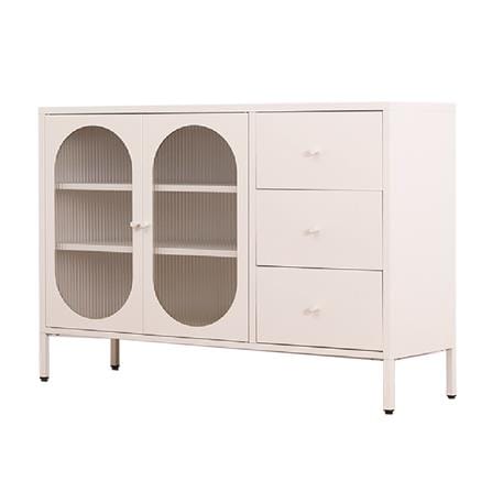 ตู้เตี้ยบานผสม FURDINI CURLA 120 ซม. สีครีม_0