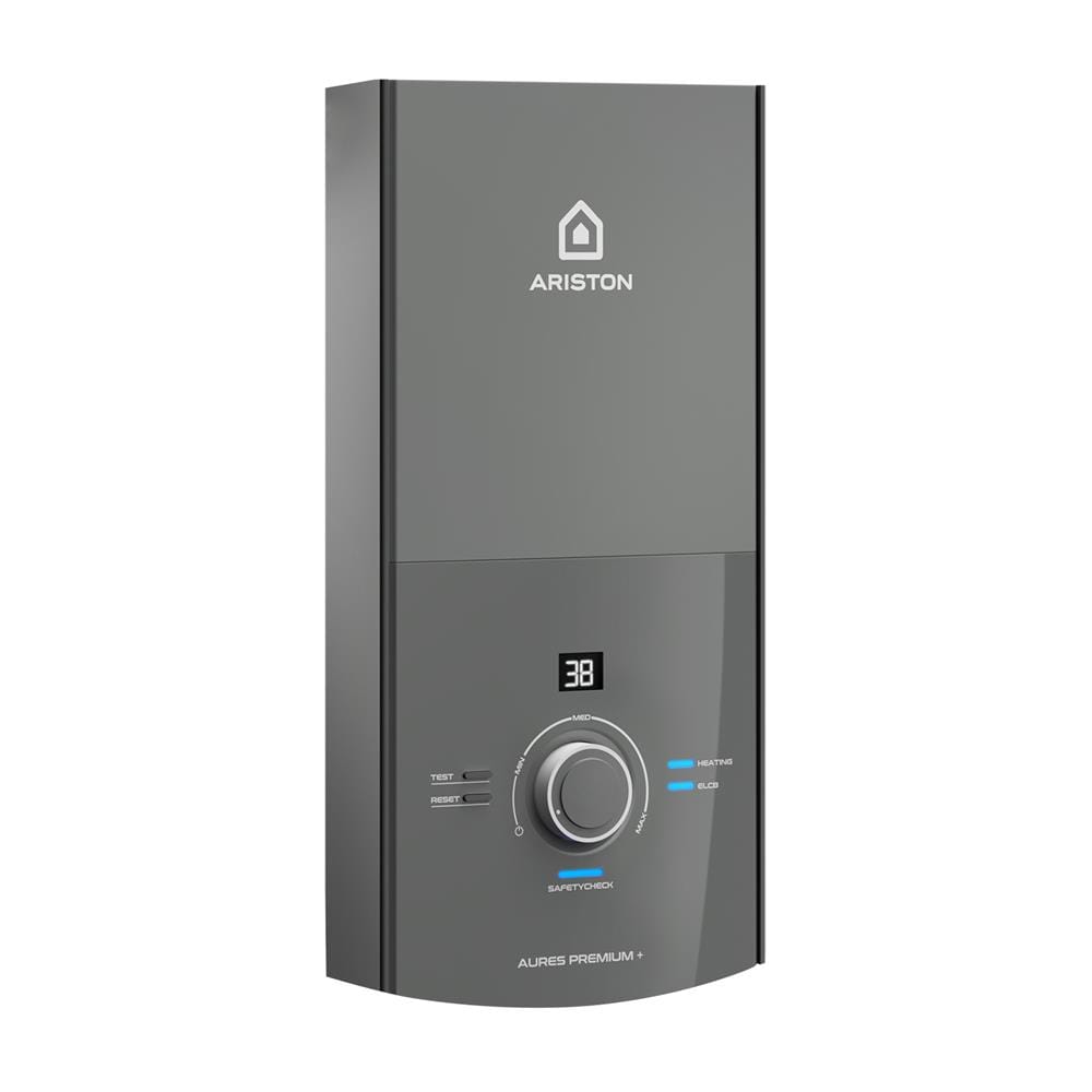 เครื่องทำน้ำอุ่น ARISTON AURES PREMIUM 3500 วัตต์ สีเทา