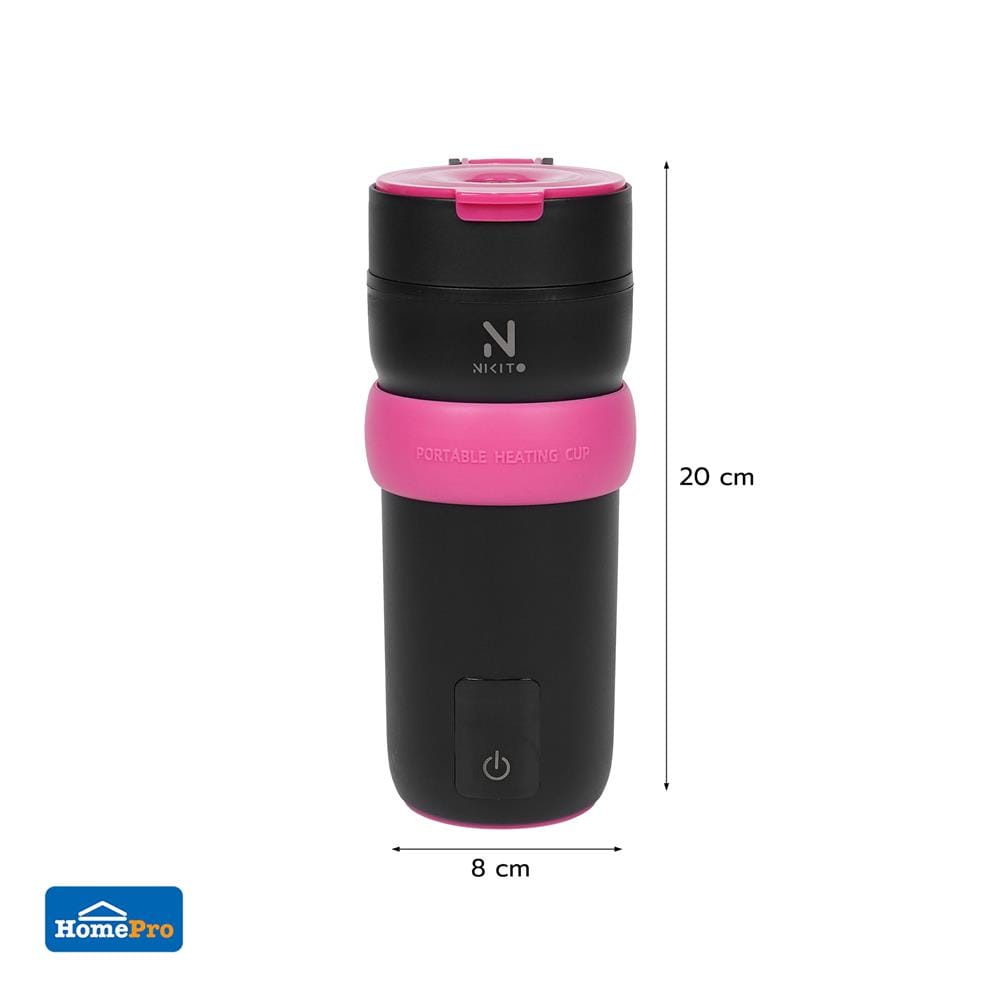 กาต้มน้ำไฟฟ้าพกพา NIKITO FG-EC003D-NCK สีดำ/ชมพู