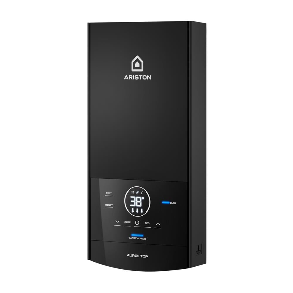 เครื่องทำน้ำอุ่น ARISTON AURES TOP 4500 วัตต์ สีดำ