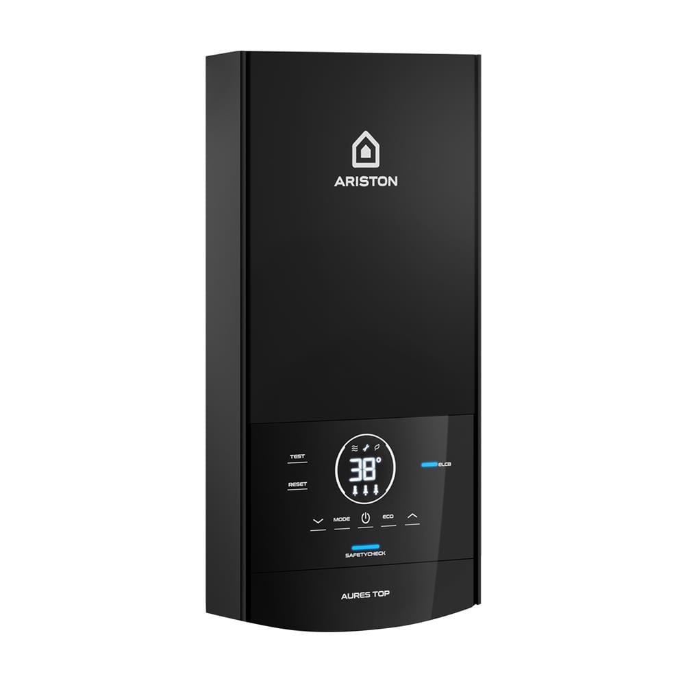 เครื่องทำน้ำอุ่น ARISTON AURES TOP 4500 วัตต์ สีดำ