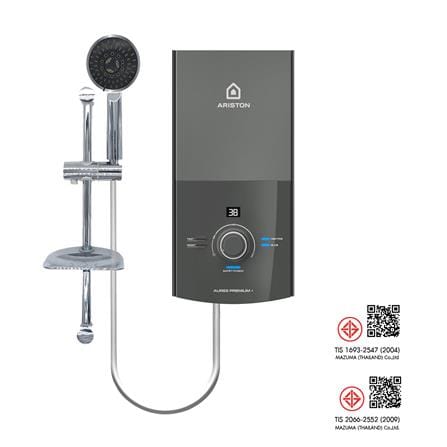 เครื่องทำน้ำอุ่น ARISTON AURES PREMIUM 4500 วัตต์ สีเทา_5