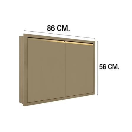 บานใต้เตา MJ ETERNITY 86x56 ซม. สี SAND BEIGE_3
