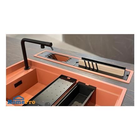 ซิงค์ฝัง 1 หลุม METRIX DIALOGO-STK83SET สีส้มอิฐ_9