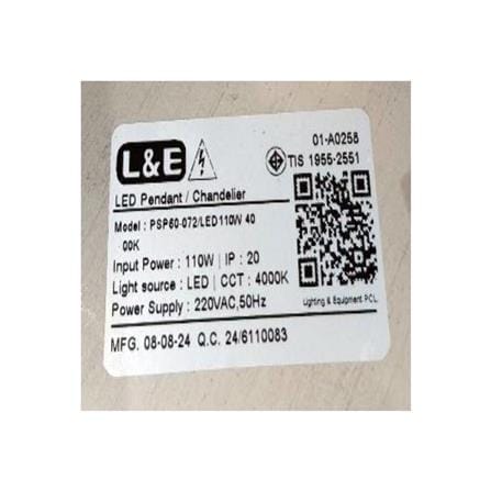 ไฟช่อ LED L&E 01-A0258 110 วัตต์ COOL WHITE สีโรสโกลด์ 1 หัว_4