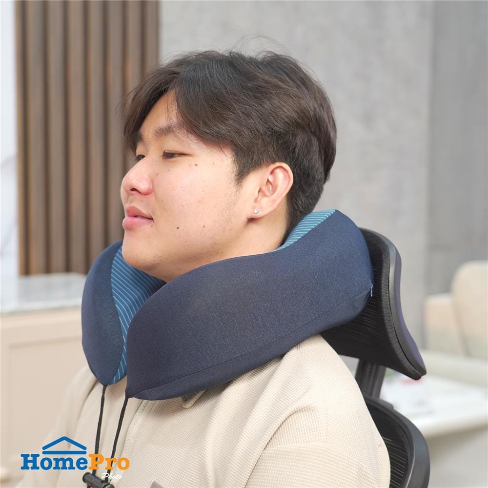 หมอนรองคอ HOME LIVING STYLE NOBU 10X11 นิ้ว สีน้ำเงิน